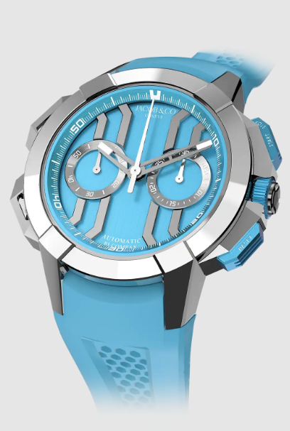 Jacob & Co epic x chrono 44mm TITANIUM (LIGHT BLUE) EC430.20.AA.AB.A Replica watch (image for) Jacob & Co epic x chrono 44mm TITANIUM (LIGHT BLUE) EC430.20.AA.AB.A Replica watch